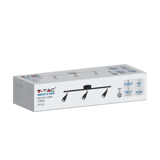 V-TAC 13.5W led spot lámpa - fekete - 4000K - 218273