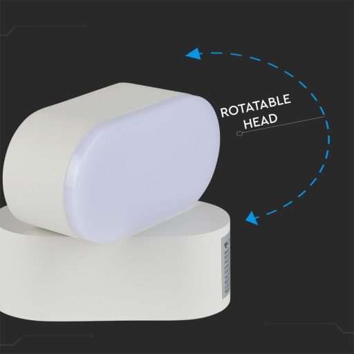 V-TAC LED fali lámpatest 5W fehér 3000K - IP65 - 218286