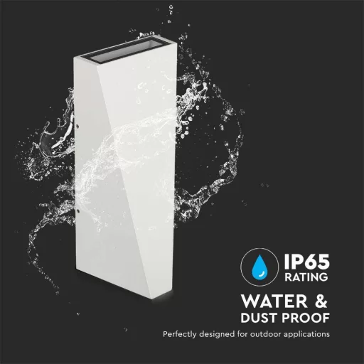 V-TAC LED fali lámpatest 6W fehér 3000K - IP65 - 218295