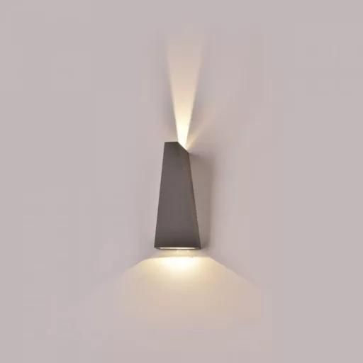 V-TAC LED fali lámpatest 4W szürke 3000K - IP65 - 218299