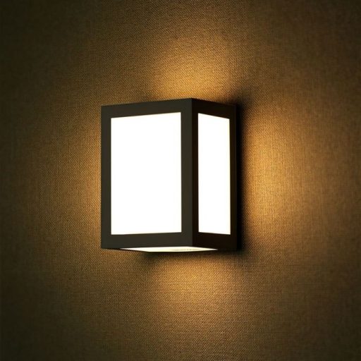 V-TAC 12W LED Fali lámpa fekete színű 4000K - IP65 - 218341