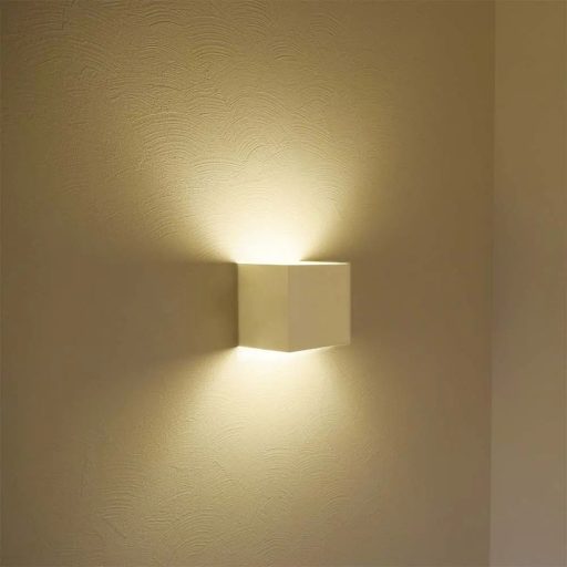V-TAC 12W LED Fali lámpa Bridgelux Chip fehér színű négyzet alakú 3000K - IP65 - 218527
