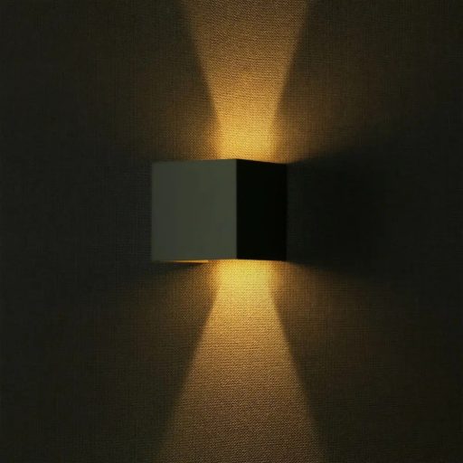V-TAC 11W LED Fali lámpa Bridgelux Chip szürke színű négyzet alakú 3000K - IP65 - 218531