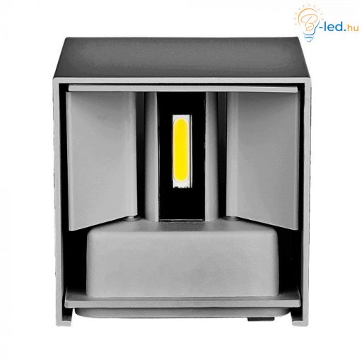 V-TAC 11W LED Fali lámpa Bridgelux Chip szürke színű négyzet alakú 4000K - IP65 - 218532
