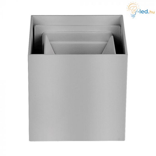 V-TAC 11W LED Fali lámpa Bridgelux Chip szürke színű négyzet alakú 4000K - IP65 - 218532