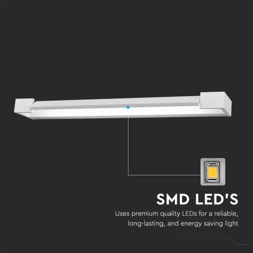 V-TAC 18W LED Fali lámpa IP44 fehér színű 4000K - 218534