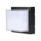 V-TAC LED 12W Fali világítás négyzet forma - fekete - 4000K - IP65 - 218544