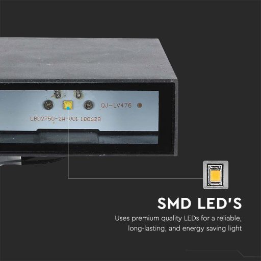 V-TAC 4W LED Fali lámpa fekete színű 3000K - IP65 - 218561