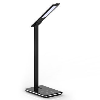   V-TAC LED asztali lámpa 4W 3 az 1-ben vezeték nélküli telefon töltővel - fekete - 218600