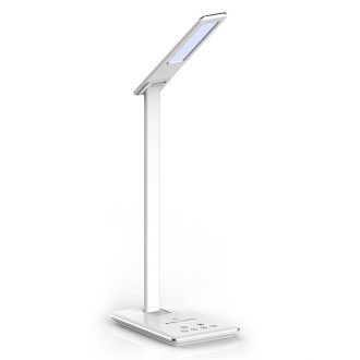   V-TAC LED asztali lámpa 4W 3 az 1-ben vezeték nélküli telefon töltővel - fehér - 218601