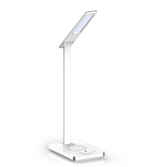   V-TAC LED asztali lámpa 7W 3 az 1-ben vezeték nélküli telefon töltővel - fehér - 218603