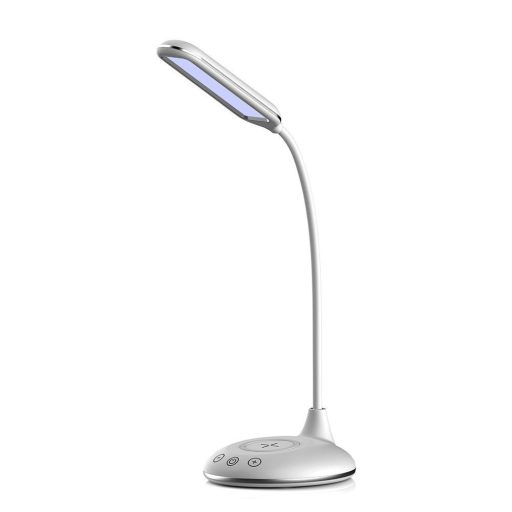 V-TAC LED asztali lámpa 4W 3 az 1-ben vezeték nélküli telefon töltővel - fehér - 218605