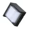 V-TAC LED Fali világítás négyzet forma 7W IP65 3000K - fekete - 218610