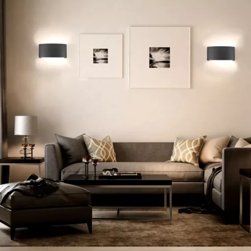 V-TAC 6W LED Fali lámpa IP54 fekete 3000K - 218615