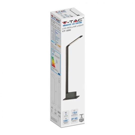 V-TAC 6W LED Kültéri lámpa 805mm IP65 4000K - fekete - 218682
