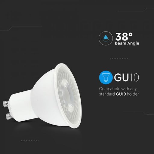 V-TAC LED spotlámpa GU10 MR16 7.5W 38° 3000K - 218751