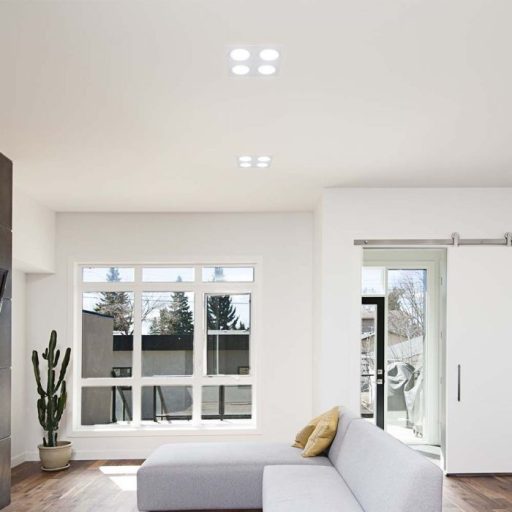 V-TAC Led 4 x GU10 Spot Keret Négyzet Alakú Fehér - 23003