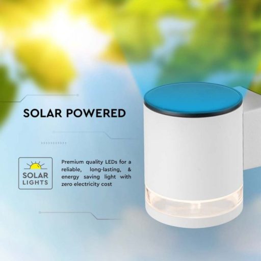 V-TAC LED Napelemes (Solar) fali lámpa 0.55W 3000K - 23013