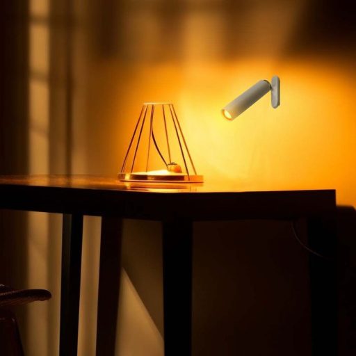 V-TAC LED Mágneses Csíptetős asztali lámpa 3W, Fehér 4000K - 23041