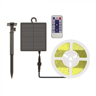   V-TAC Szolár napelemes LED szalag szett 1.2W IP67 4000K - 23045