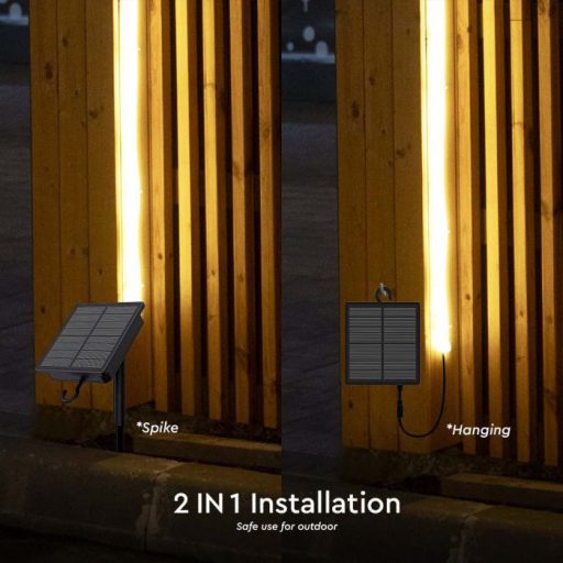 V-TAC Szolár napelemes LED szalag szett 1.2W IP67 4000K - 23045