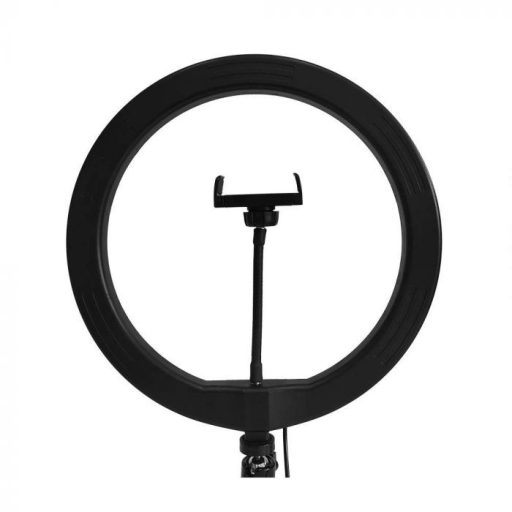 V-TAC LED Szelfi körlámpa -Ring Light- 10W 3in1 - Állvánnyal, Telefontartóval - 23048