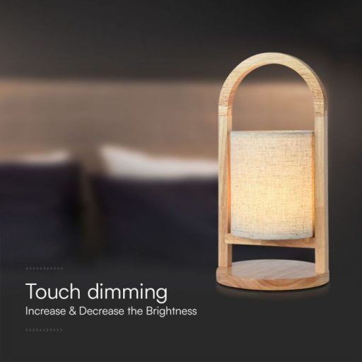 V-TAC LED Tölthető Asztali lámpa 1.5W - 1800mAh - Beige - 23091