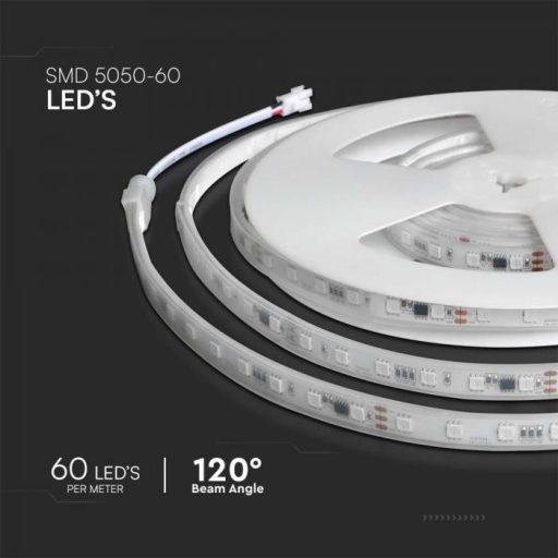 V-TAC Okos magic RGB LED szalag szett SMD5050 60LED/M 13W/M 24V IP65 RGB - 23146
