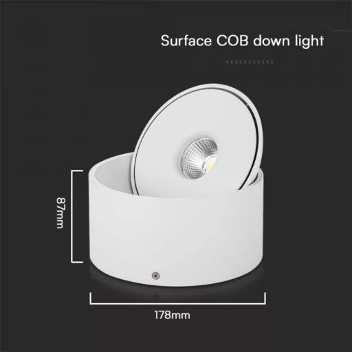 V-TAC Led Mélysugárzó - COB 28W 3in1 fehér - 23157