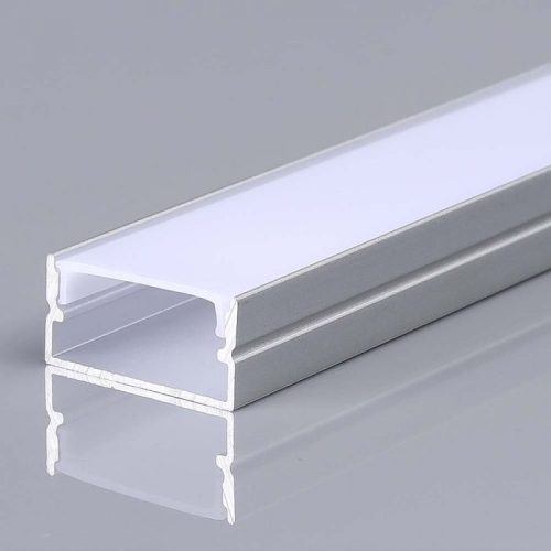 V-TAC Led Alumínium profil fehér - tejfehér fedlappal 2000 x 20 x 10mm - 23174