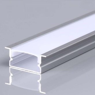   V-TAC Alumínium profil - Süllyeszhető - Tejfehér fedlappal - 2000 x 20 x 10 mm - 23175