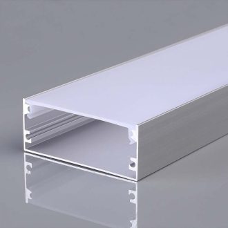  V-TAC Alumínium profil - Falon kívüli - Tejfehér fedlappal - 2000 x 50 x 20 mm - 23178