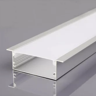   V-TAC Alumínium profil - Süllyeszhető - Tejfehér fedlappal 2000 x 50 x 20 mm - 23179