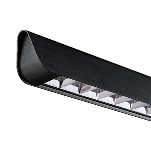 V-TAC Függeszthető lineáris LED lámpa 36W 3in1 Fekete (Samsung chip) Lencsés - 23341