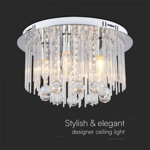 V-TAC LED Kristály csillár 5*E14 Foglalat - 23359