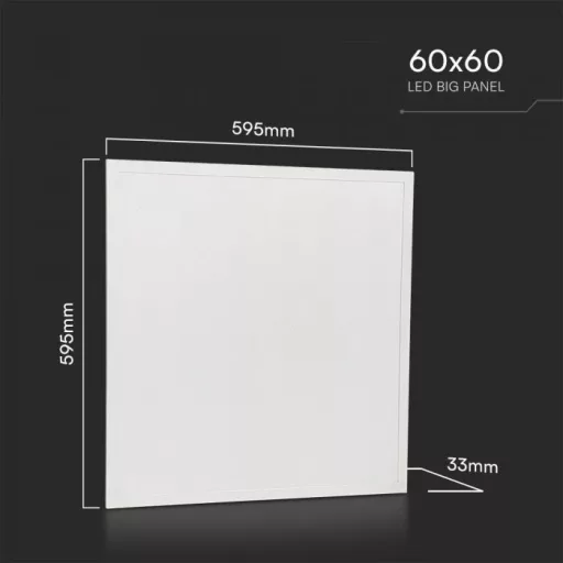 V-TAC Backlit LED panel 25W 180lm/W 595 x 595 mm 4000K-- 23393