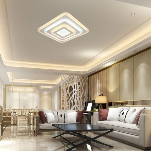 V-TAC Smart Dekoratív mennyezeti LED lámpa távirányítóval 77W 3in1  - 23396