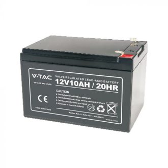   V-TAC 12V 10Ah ólomsavas akkumulátor T2-es csatlakozóval - 23452