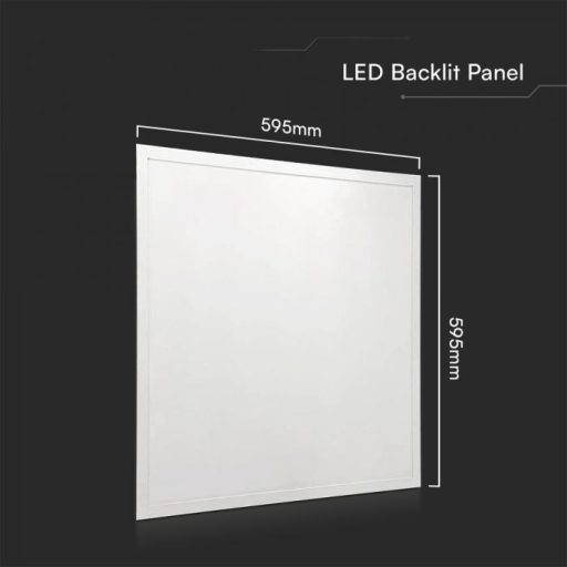 V-TAC Backlit LED panel 36W 120lm/W 595 x 595 mm 6400K IP65  - 23455