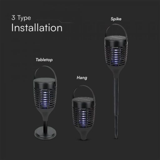 V-TAC 3IN1 ELEKTROMOS SOLAR, NAPELEMES ROVARCSAPDA - 23459