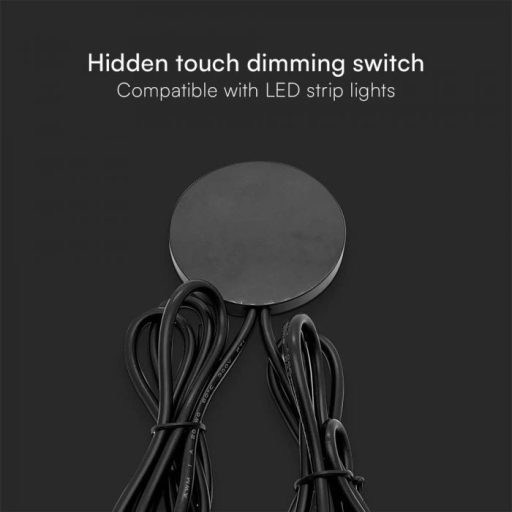 V-TAC LED rejthető fényerőszabályzó fekete - 23466