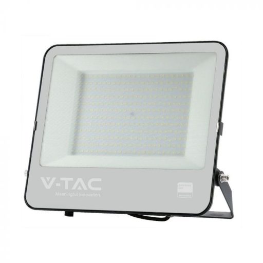 V-TAC 200W LED reflektor 115° 4000K fekete házas, szürke matt üveggel , 1 m hosszú vezetékkel (Samsung Chip) -23601