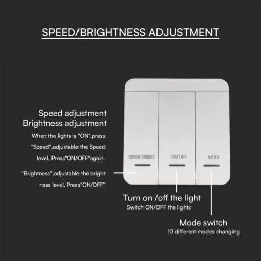 V-TAC LED futófény vezérlő (23607, 23608, 23609-es led szalaghoz) - 23610