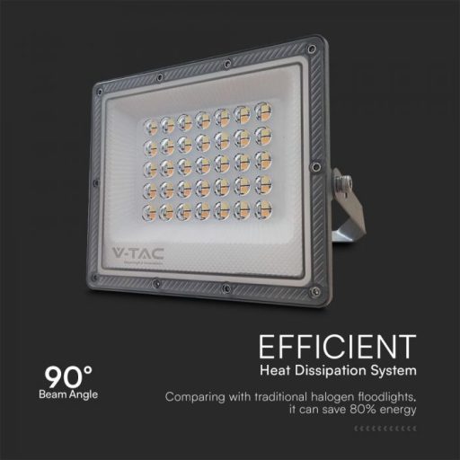 V-TAC 30W LED reflektor CCT 3in1 Szürke házas  - 23613