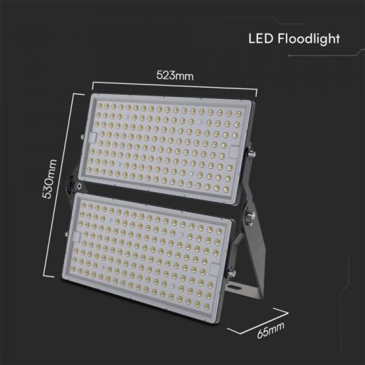 V-TAC 500W LED reflektor 135lm/W 100° 4000K fekete házas (Samsung Chip) - 23616