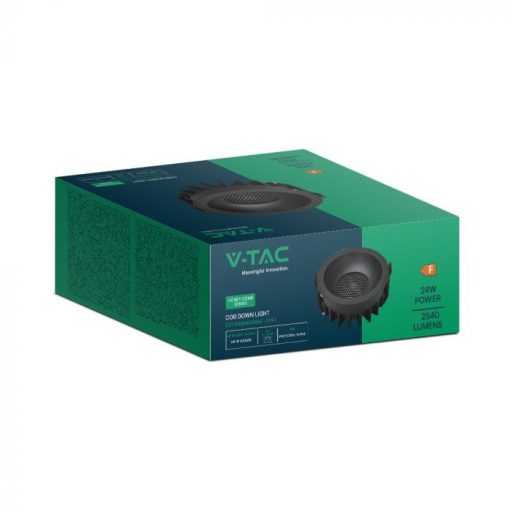 V-TAC Led beépíthető mélysugárzó COB -Méhsejt kialakítású 24W 3in1 - 23675