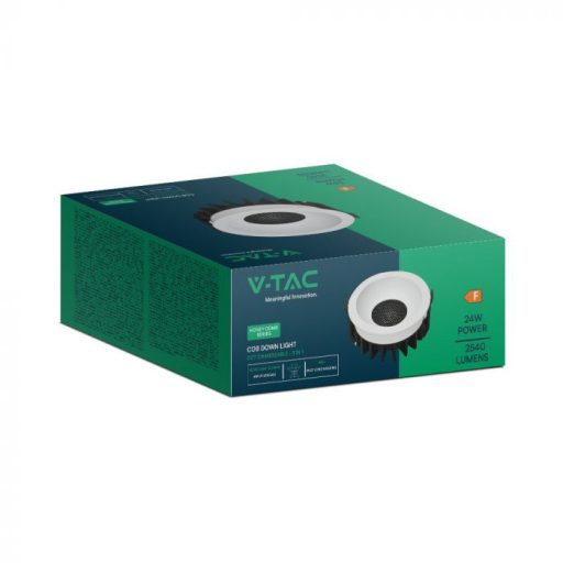 V-TAC Led beépíthető mélysugárzó COB -Méhsejt kialakítású 24W 3in1 - 23676