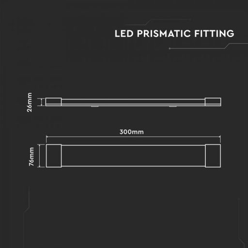 V-TAC LED Bútorvilágító 10W 100 lm/W 30cm 3000K - 23783