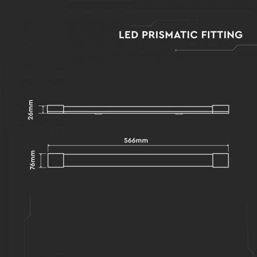 V-TAC LED Bútorvilágító 20W 120lm/W 60cm 6500K - 23787