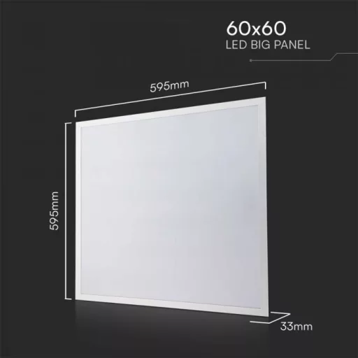 V-TAC Backlit LED panel 40W 600 x 600 mm PHILIPS DRIVER 120LM/W 4000K - 23822